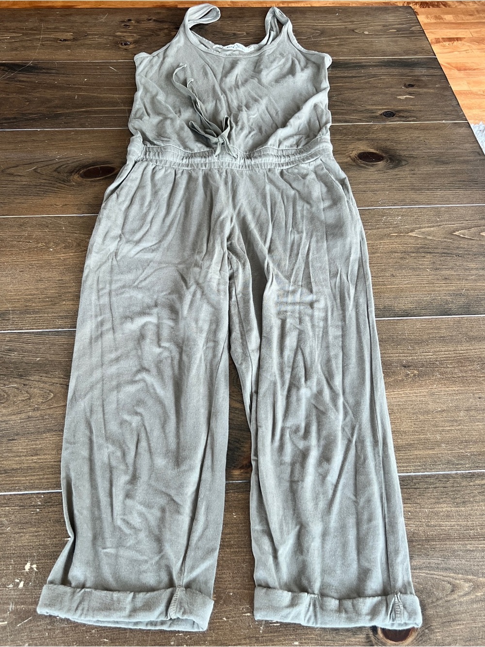 Michael Star’s Women's Olive Wide-Leg Jumpsuit-size xs